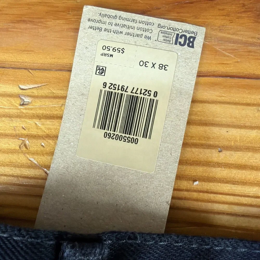 Vintage Levis 550 Jeans Mens 38x30 Black Denim Relaxed Fit Tapered Leg New Y2K